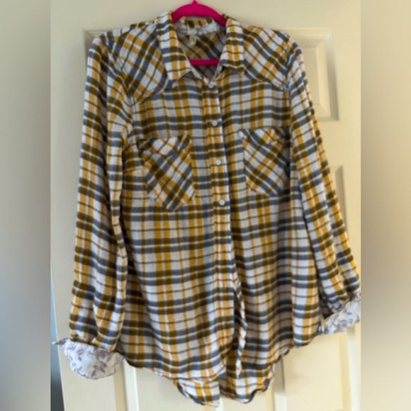 Free people every soft plaid button down shirt - Picture 1 of 7